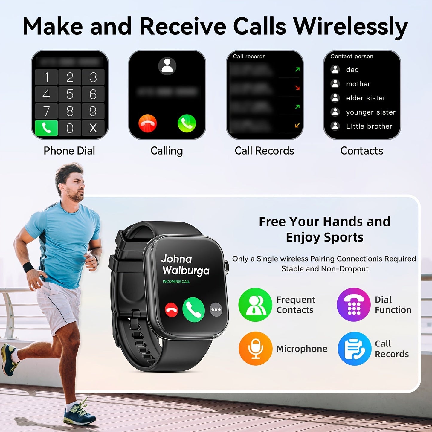 Ultimate Fitness Watch for Men and Women  Waterproof Sleep Tracker Pedometer