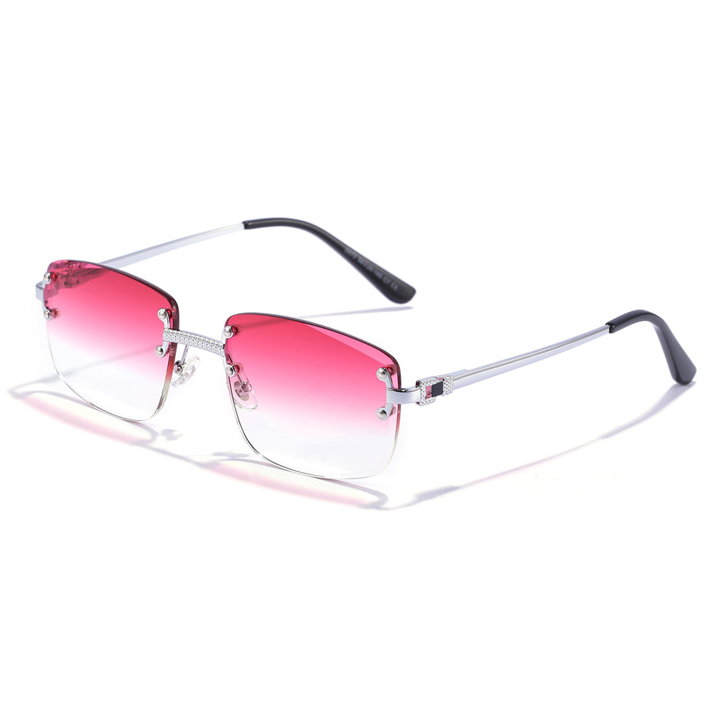 HBK 2022 Fashion Rimless BBC Glasses Frames Luxury Frameless sunglasses