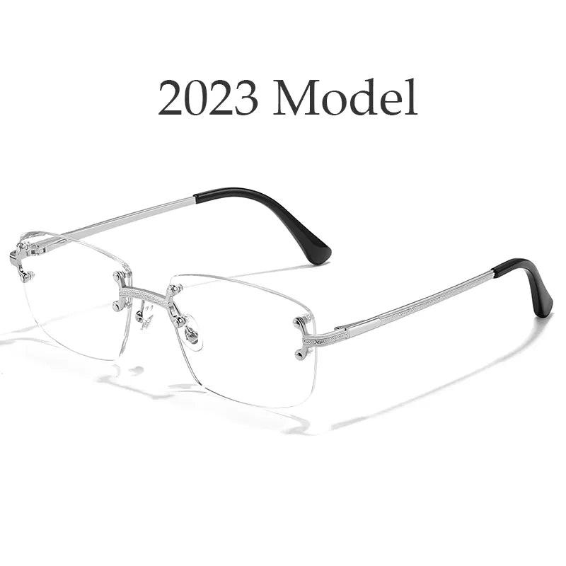 HBK 2022 Fashion Rimless BBC Glasses Frames Luxury Frameless sunglasses